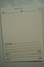 Tarjetas Notes Mikan en vertical