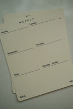 Tarjetas Weekly Mikan en vertical